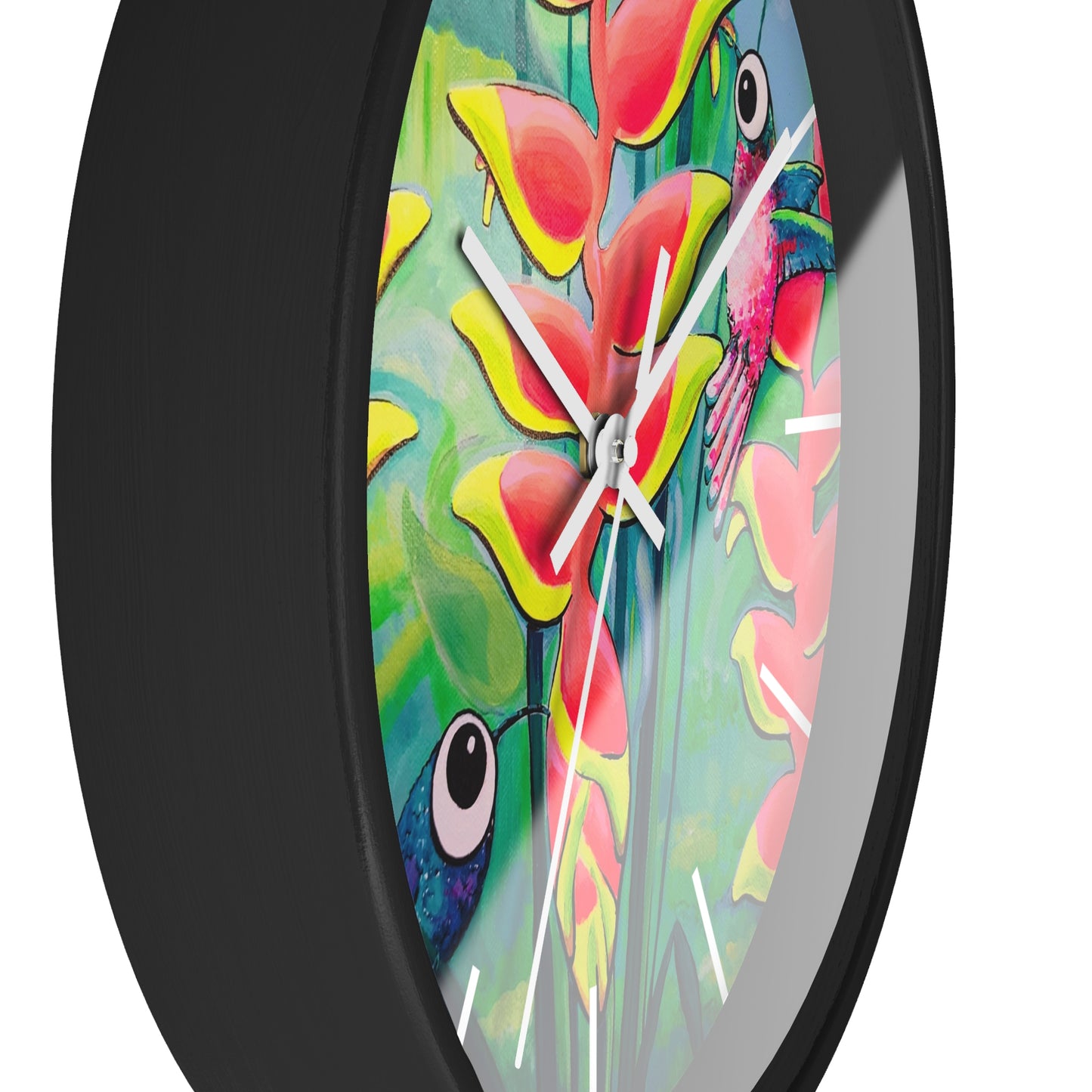 Cyclops Hummingbirds Pop Art Wall Clock