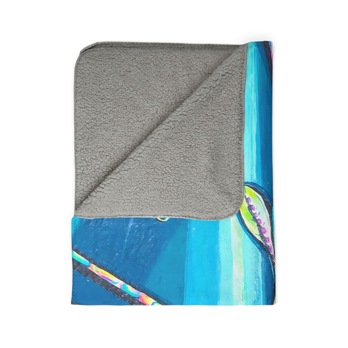 Cyclops Lionfish Fleece Sherpa Blanket
