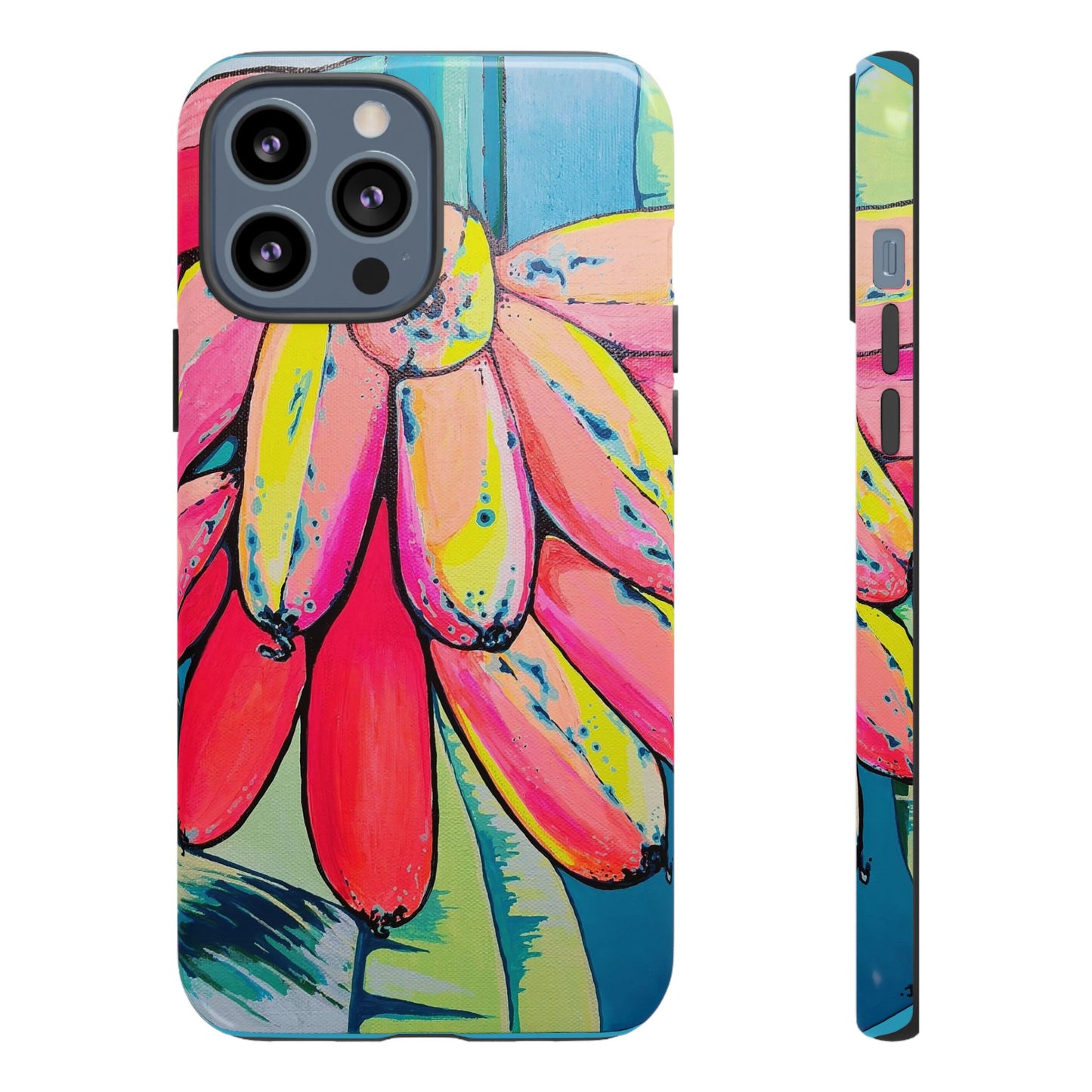 Neon Primitivo Bananas Tough Phone Case