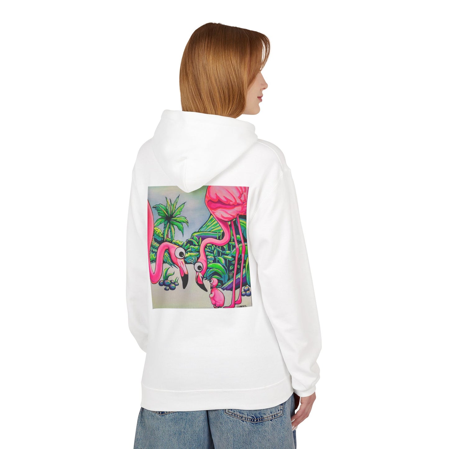 Unisex Cyclops Flamingo Family Soft Hoodie