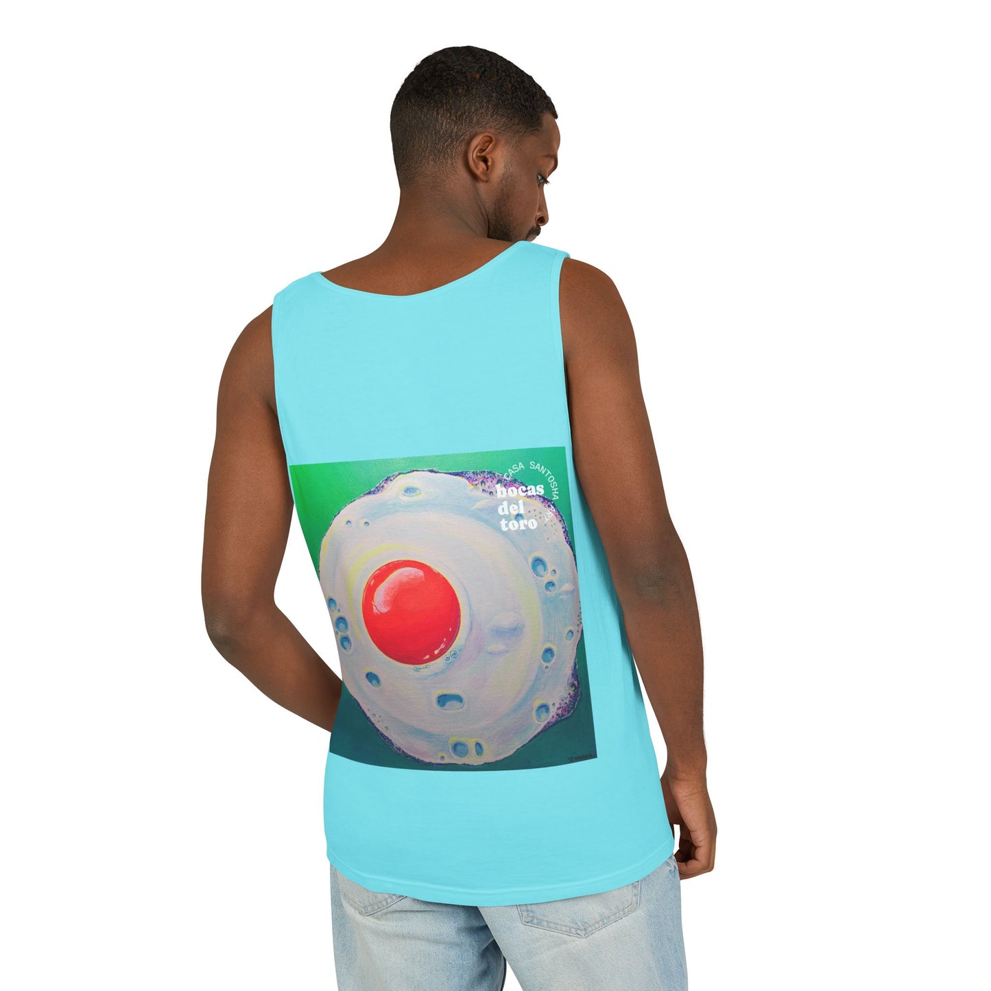 Unisex Neon Fried Egg Tank Top - Perfect for Summer Vibes