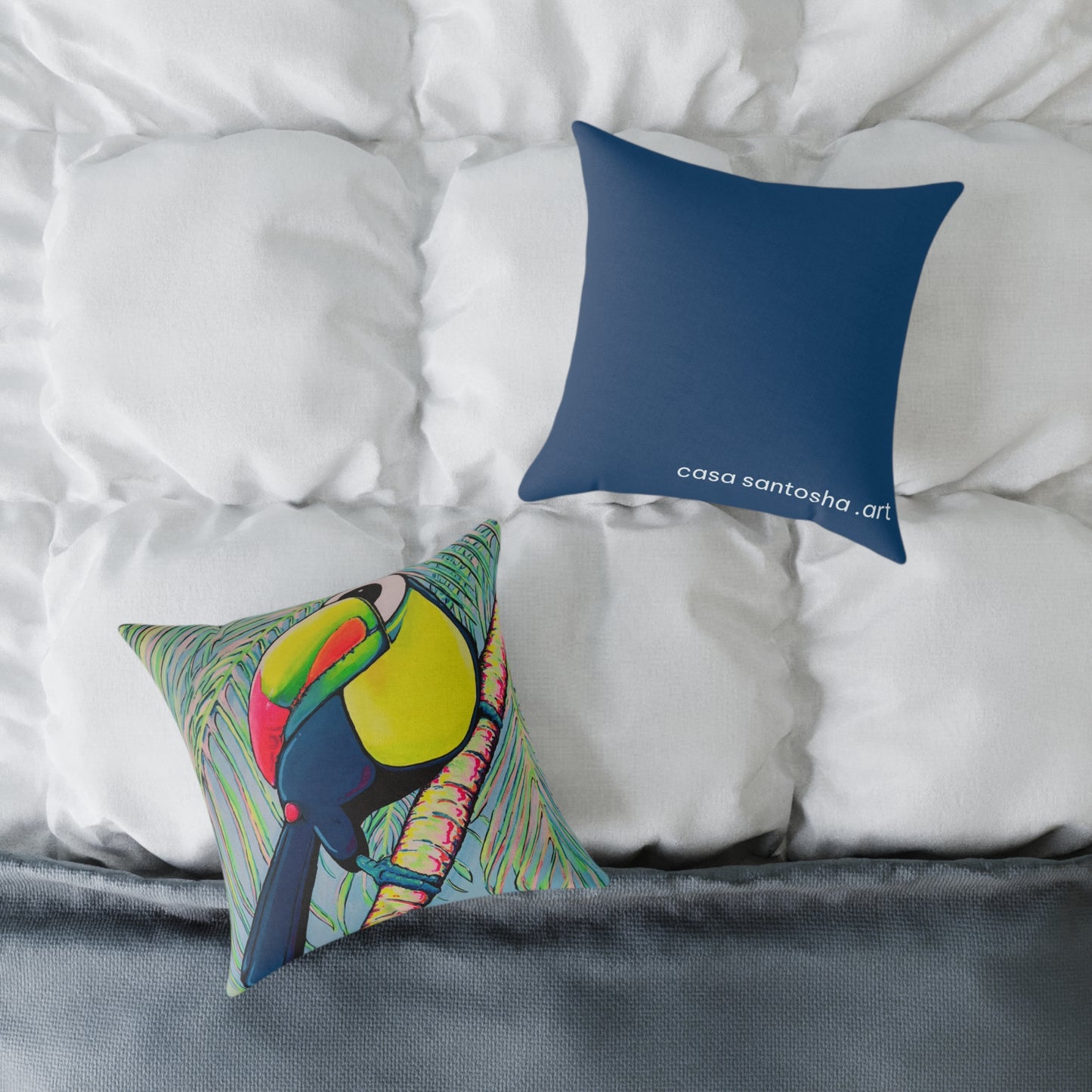 Cyclops Toucan Art Canvas Decorative Pillow