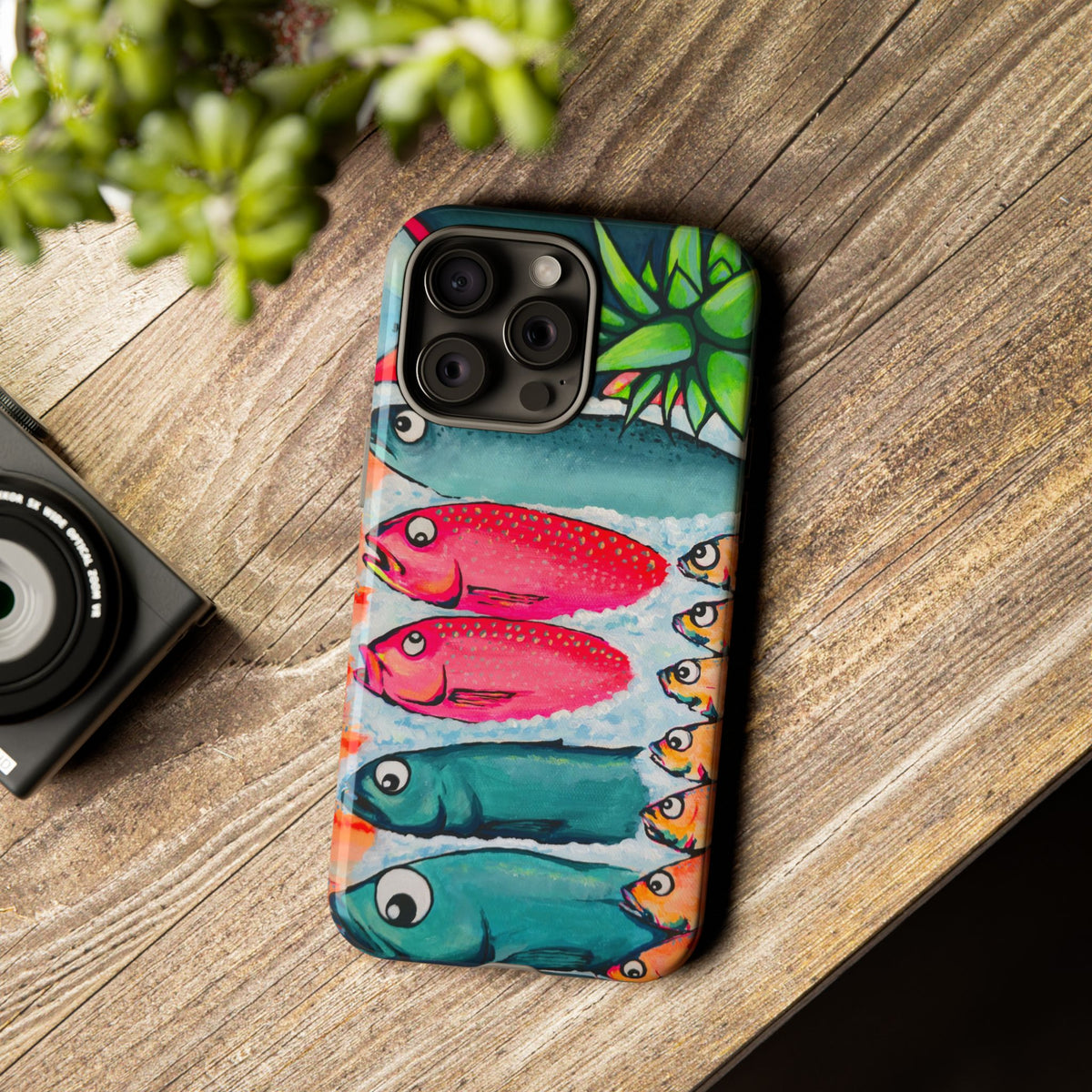 Neon Cabo Fish Market Tough Phone Case