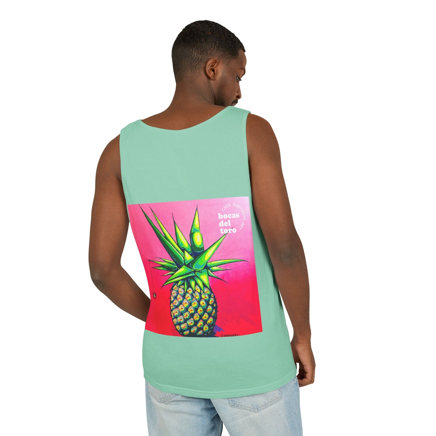 Unisex Neon Pineapple Tank Top - Perfect for Summer Vibes