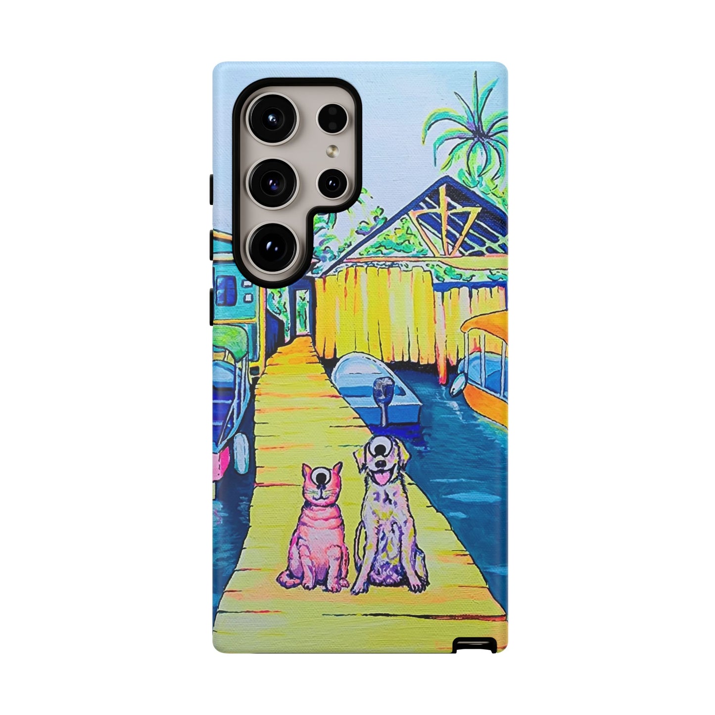 Cyclops Cat and Dog in Bocas Tough Phone Case