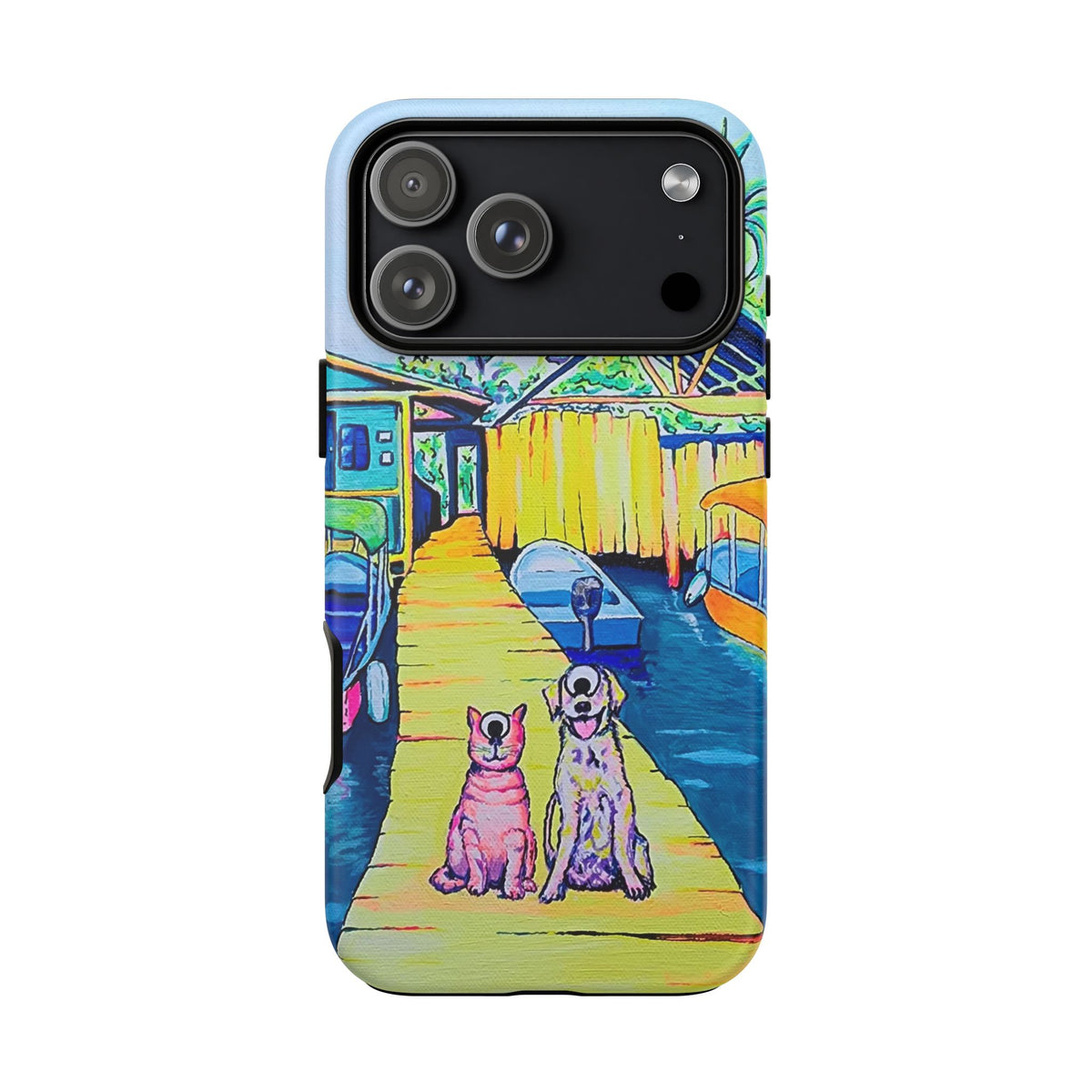 Cyclops Cat and Dog in Bocas Tough Phone Case
