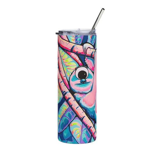 Cyclops Sloth Stainless Steel Tumbler, 20oz | Fun Travel Mug, Eco-Friendly
