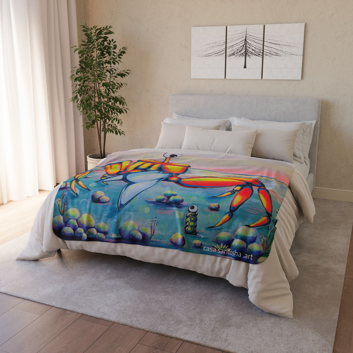 Cyclops Crab Fleece Sherpa Blanket