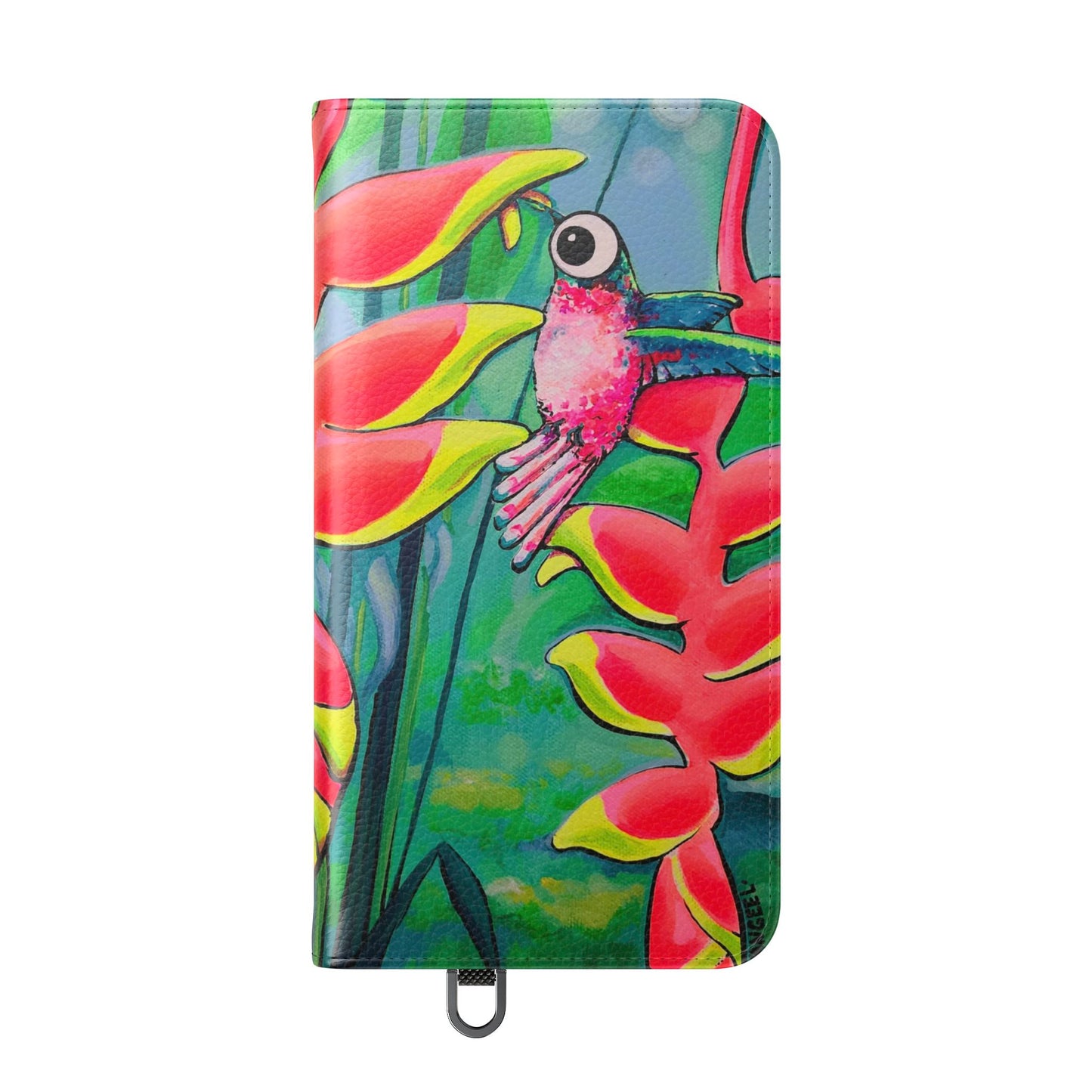 Cyclops Hummingbirds Flip Phone Case – Wallet Cover with Card Slots