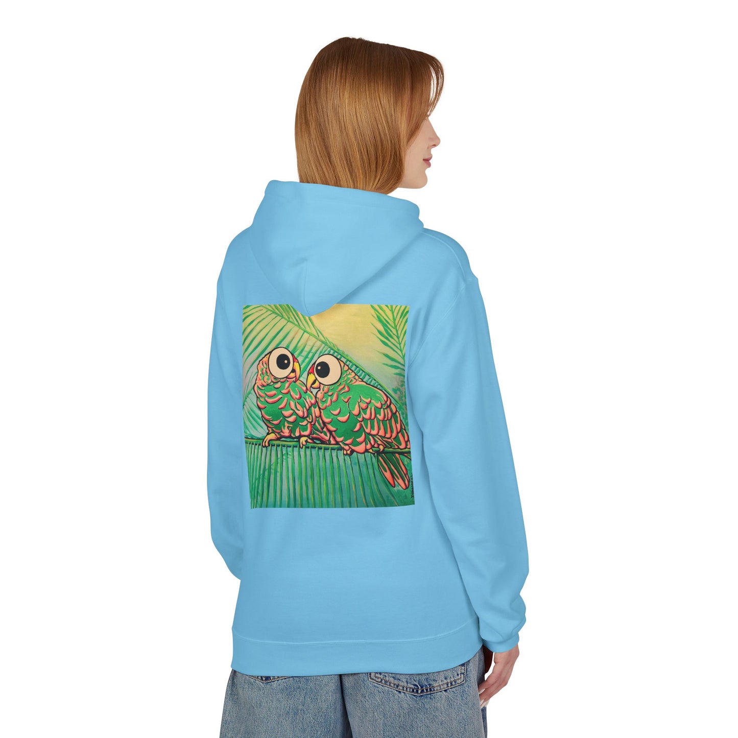 Unisex Chatty Cyclops Parrots Soft Hoodie