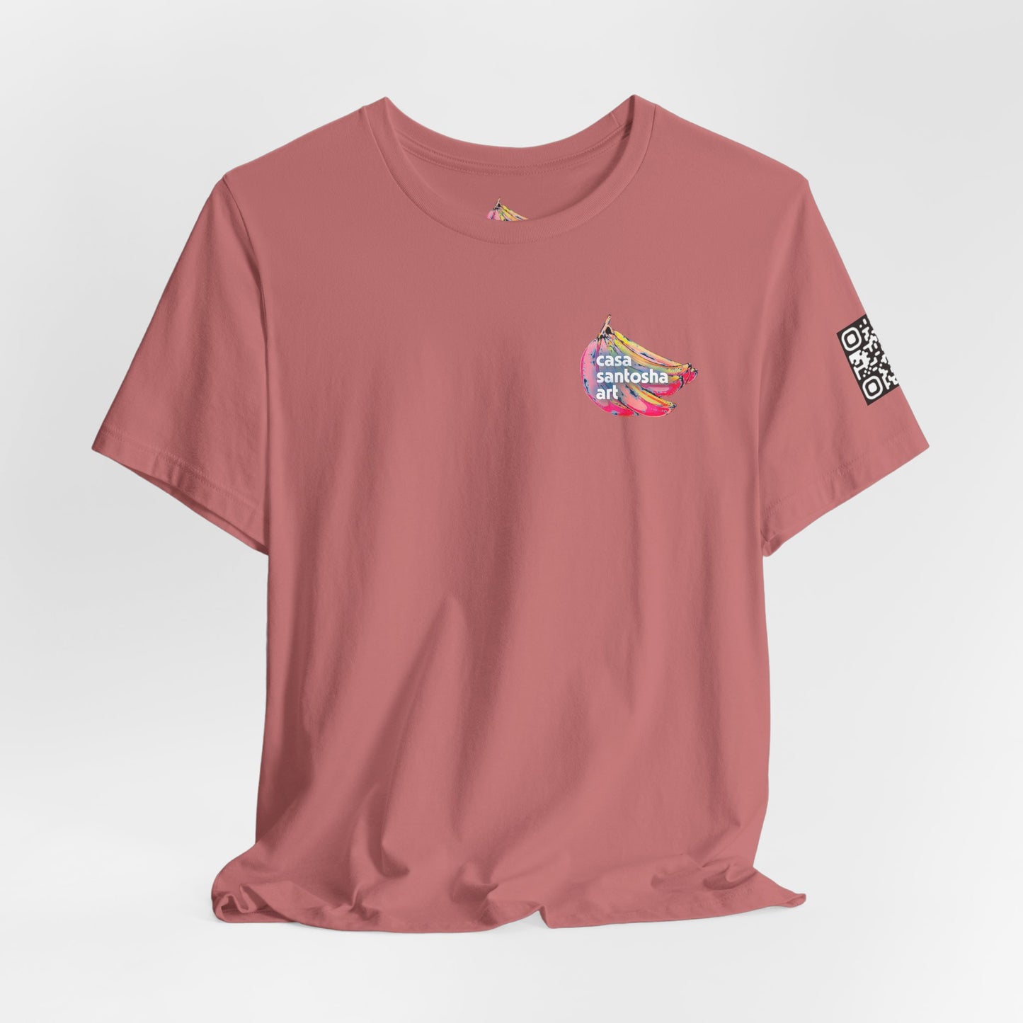 T-shirt unisexe néon à motif poisson frit