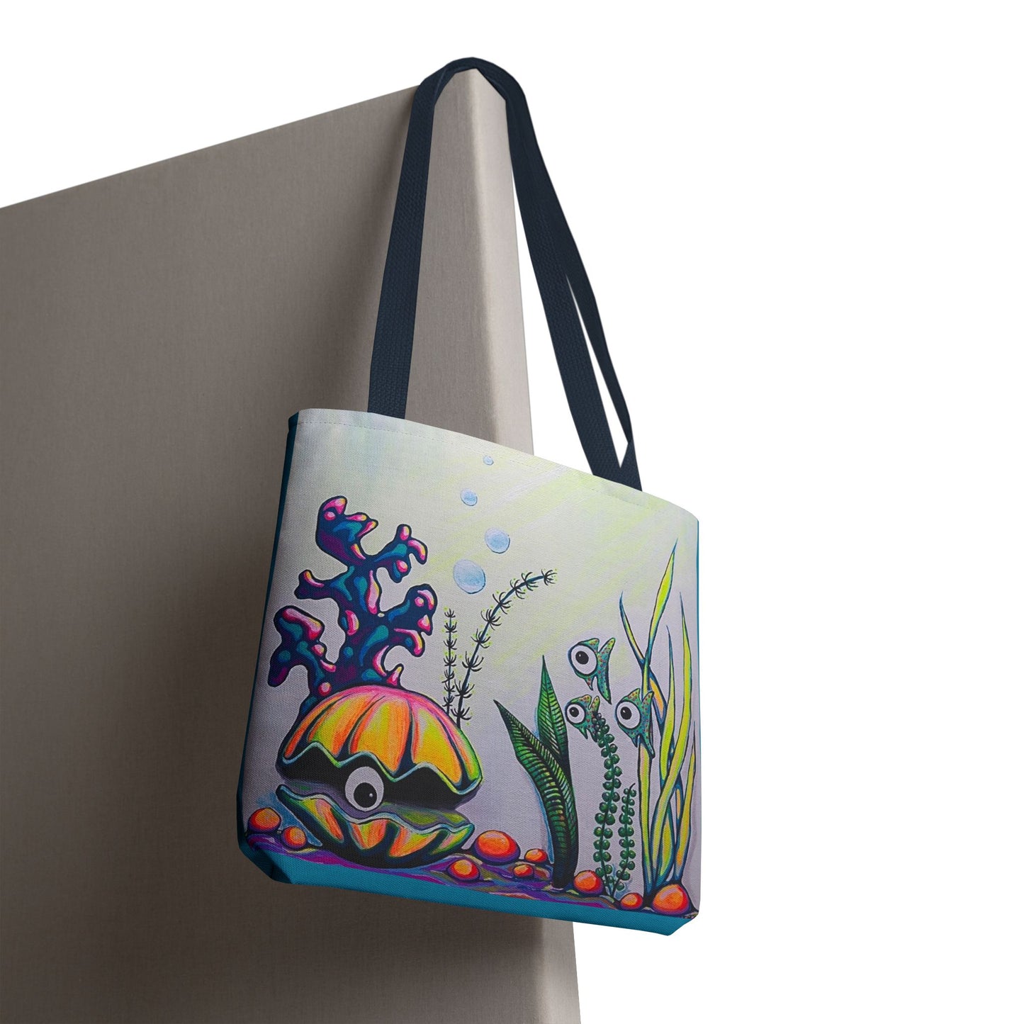 Premium Cyclops Clam Tote Bag, Original Artist Design, Reusable Shopping Tote,  Eco-Friendly