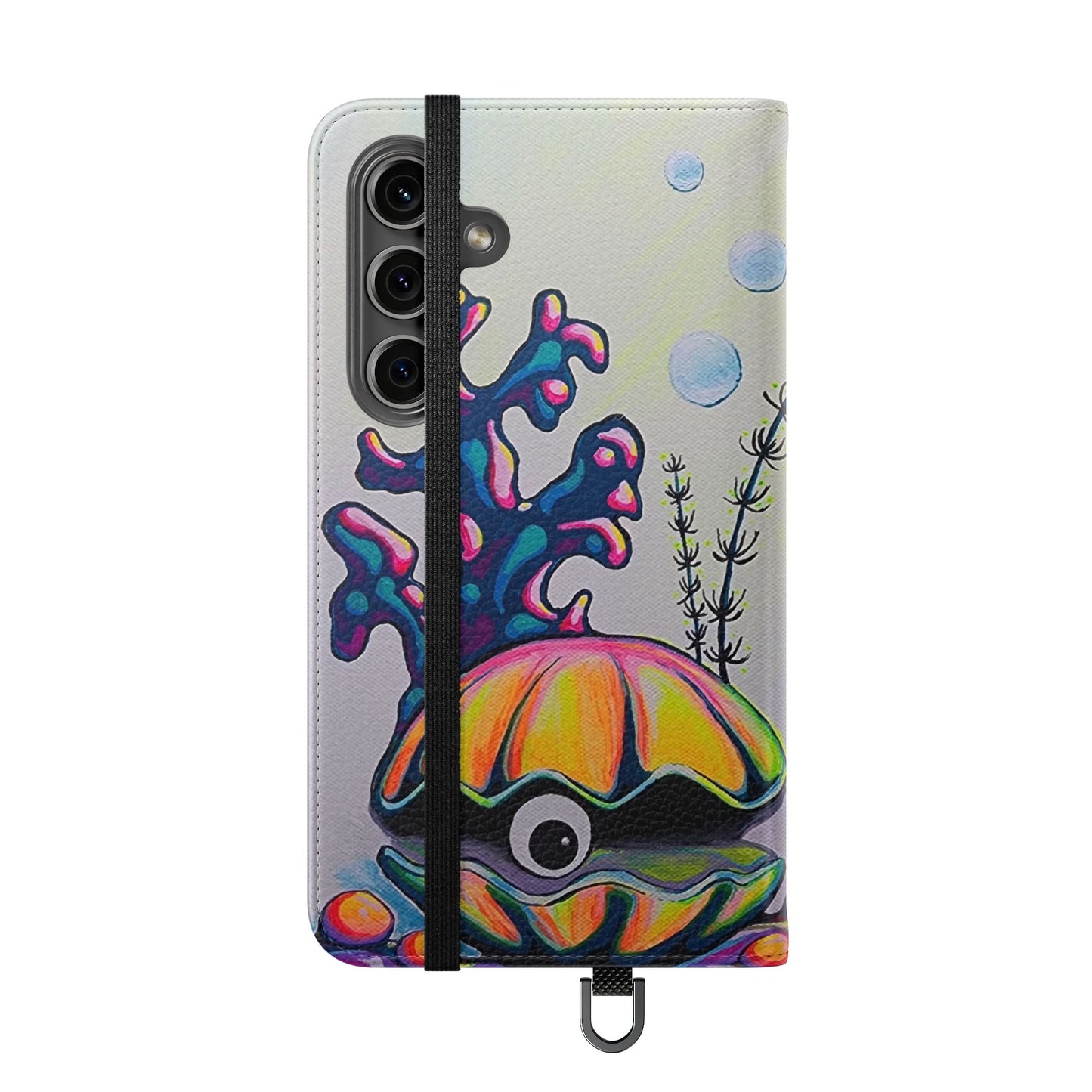 Cyclops Clam Flip Phone Case – Wallet Cover with Card Slots