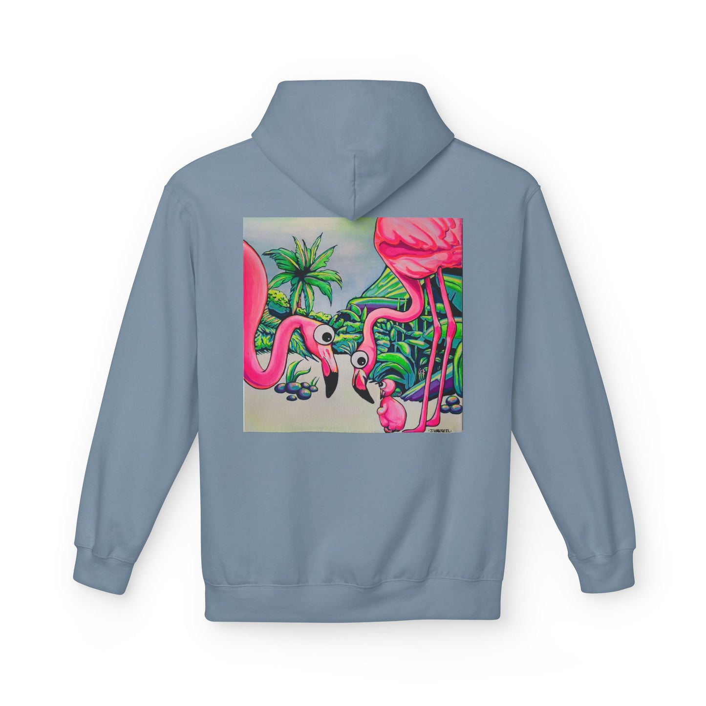 Unisex Cyclops Flamingo Family Soft Hoodie