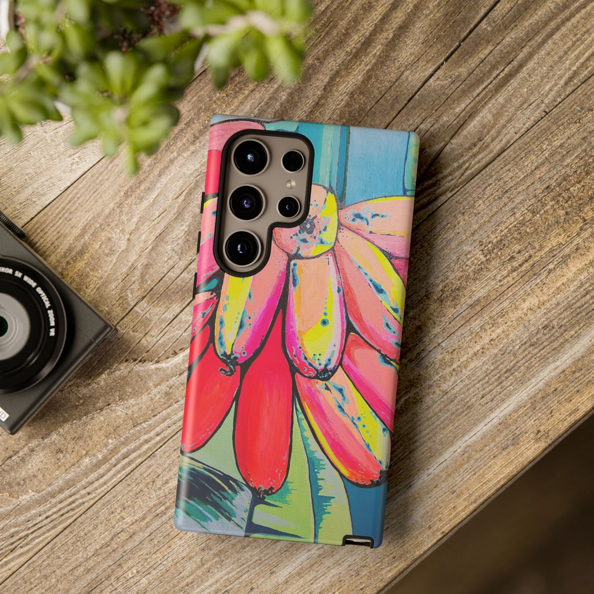 Neon Primitivo Bananas Tough Phone Case