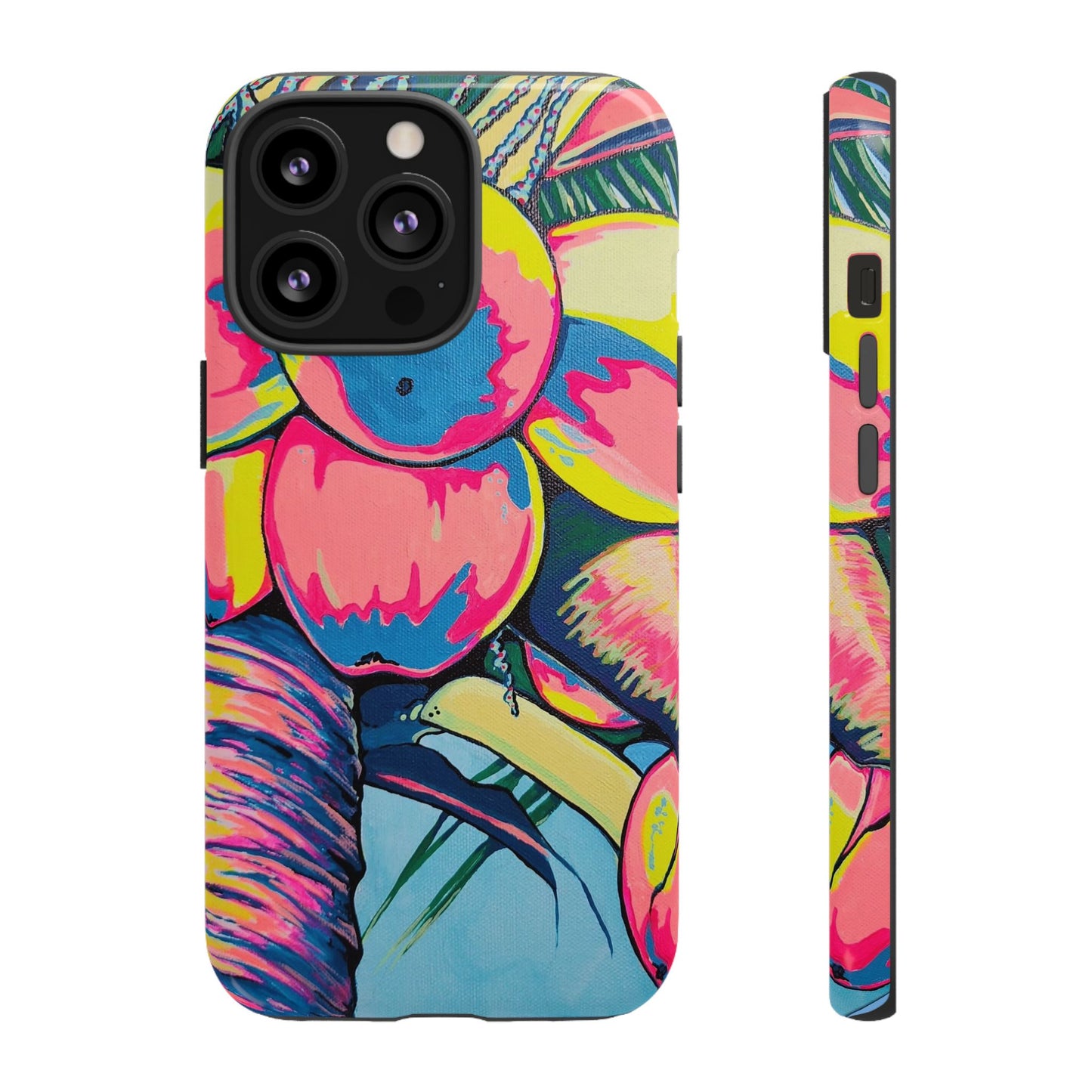 Neon Coconuts Tough Phone Case