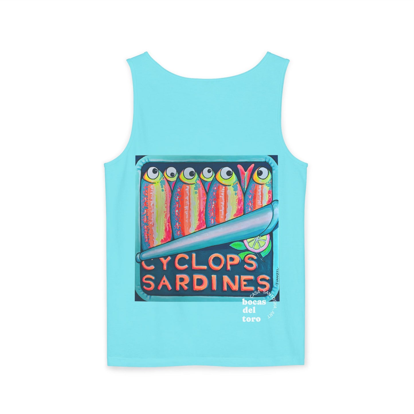 Unisex Neon Sardines Tank Top - Perfect for Summer Vibes