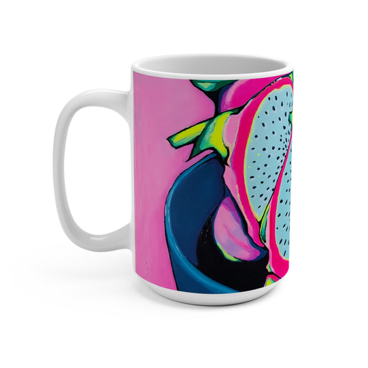 Neon Pink Dragon Fruit Mug