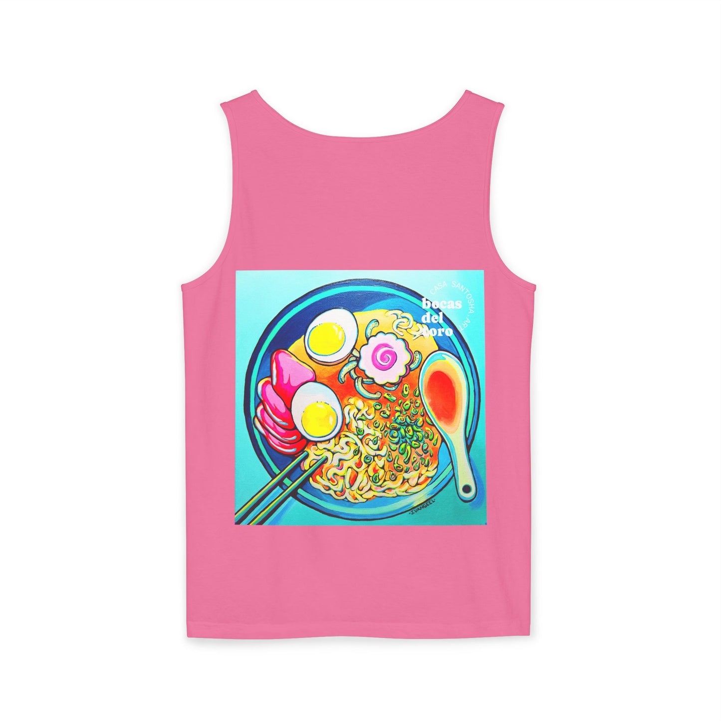 Unisex Neon Ramen Tank Top - Perfect for Summer Vibes