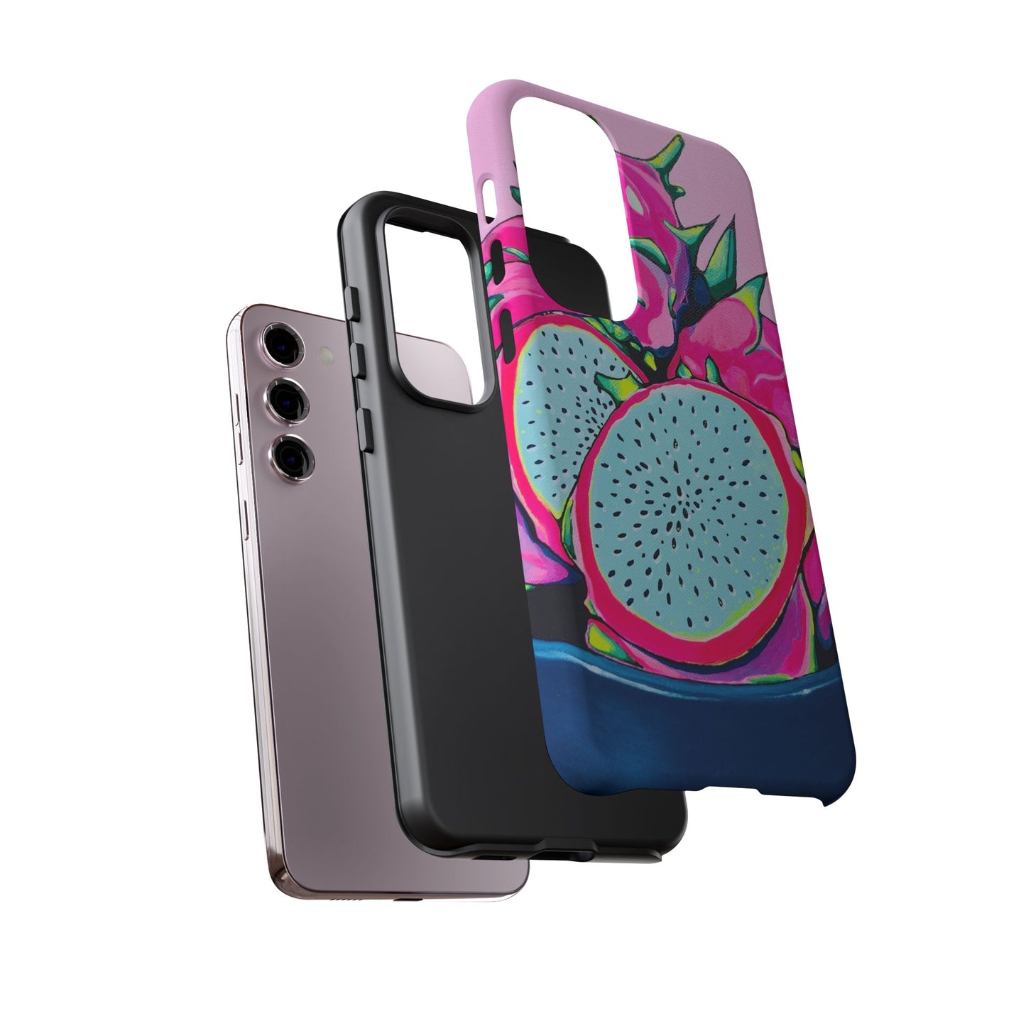 Neon Pink Dragon Fruit Tough Phone Case