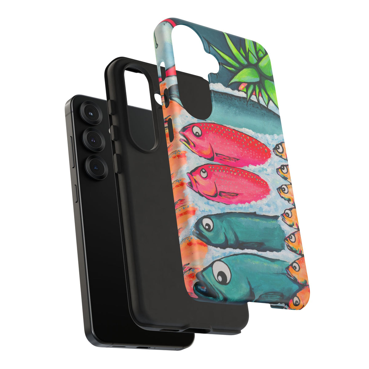 Neon Cabo Fish Market Tough Phone Case