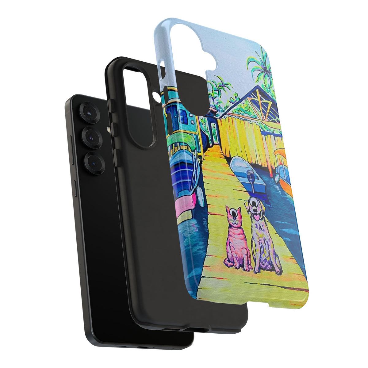 Cyclops Cat and Dog in Bocas Tough Phone Case