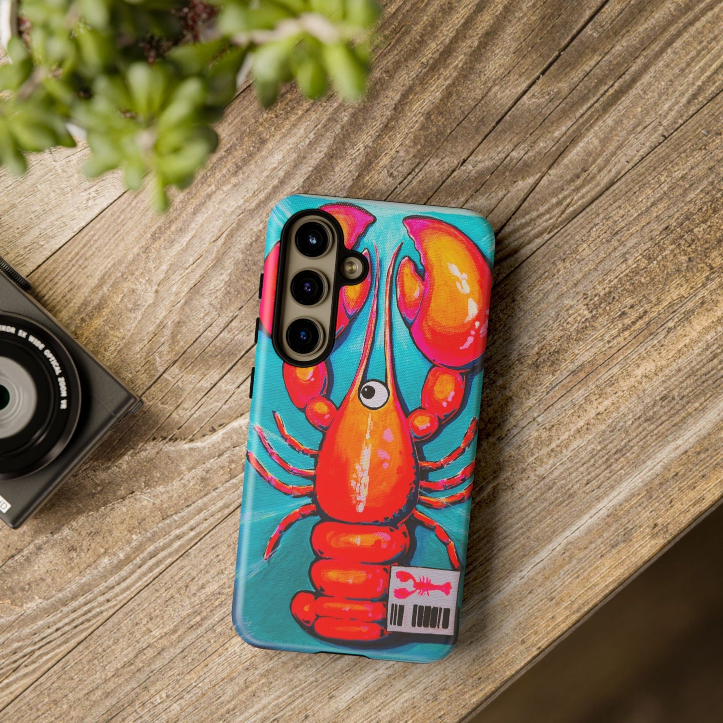Neon Lobster Tough Phone Case