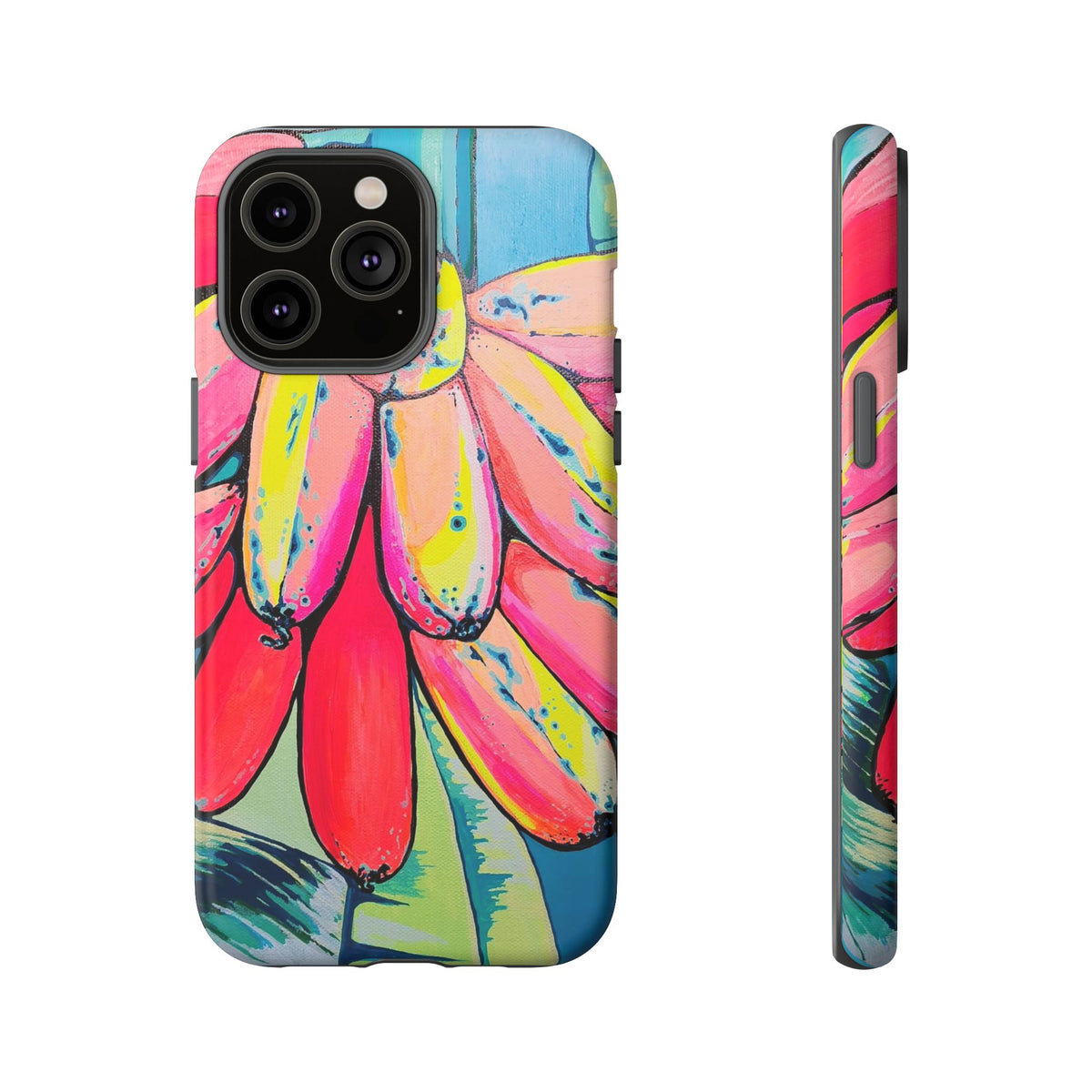 Neon Primitivo Bananas Tough Phone Case