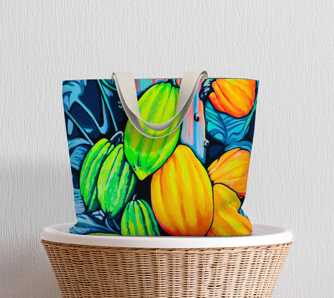 Neon Cacao Market Tote