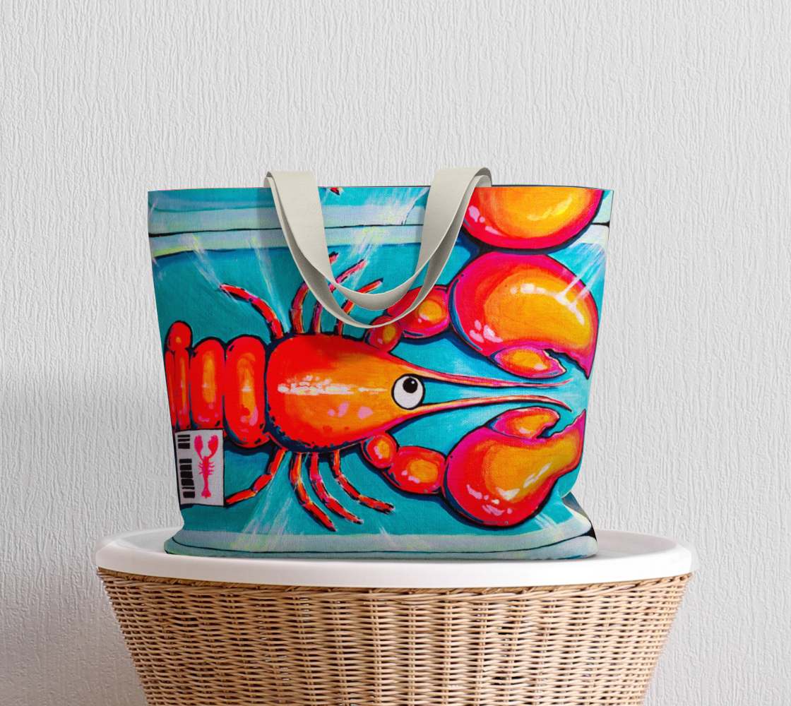 Neon Lobster Market Tote