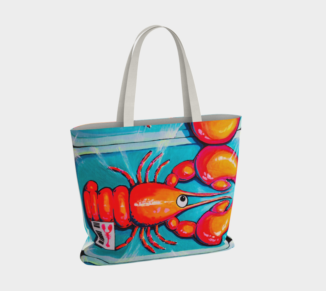 Neon Lobster Market Tote