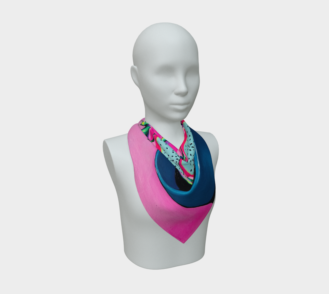 Neon Pink Dragon Fruit Scarf
