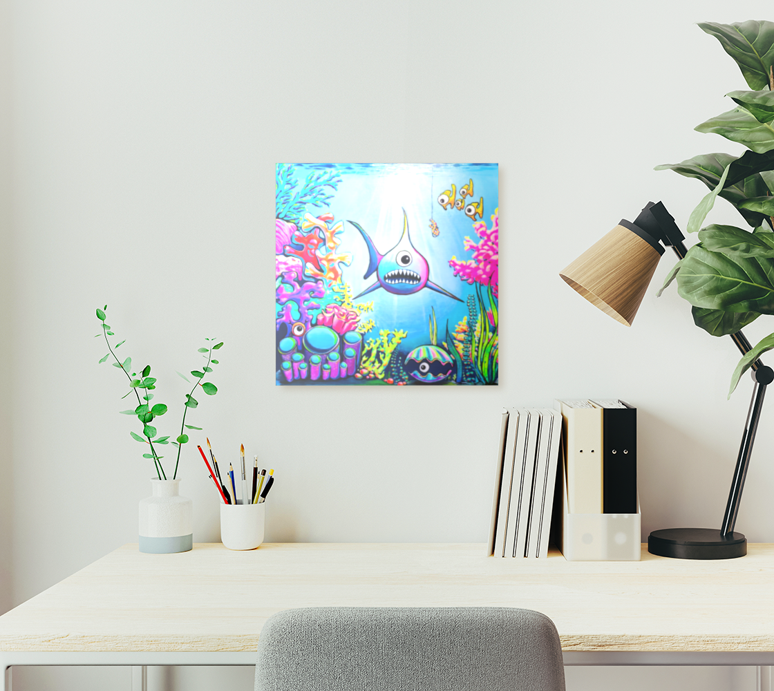 Cyclops Shark Aluminum Wall Art