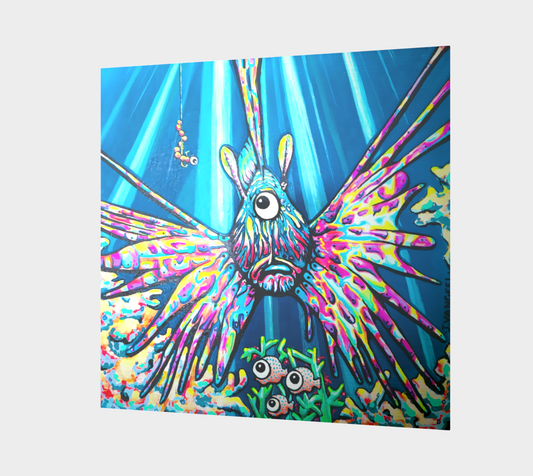 Cyclops Lionfish Aluminum Wall Art
