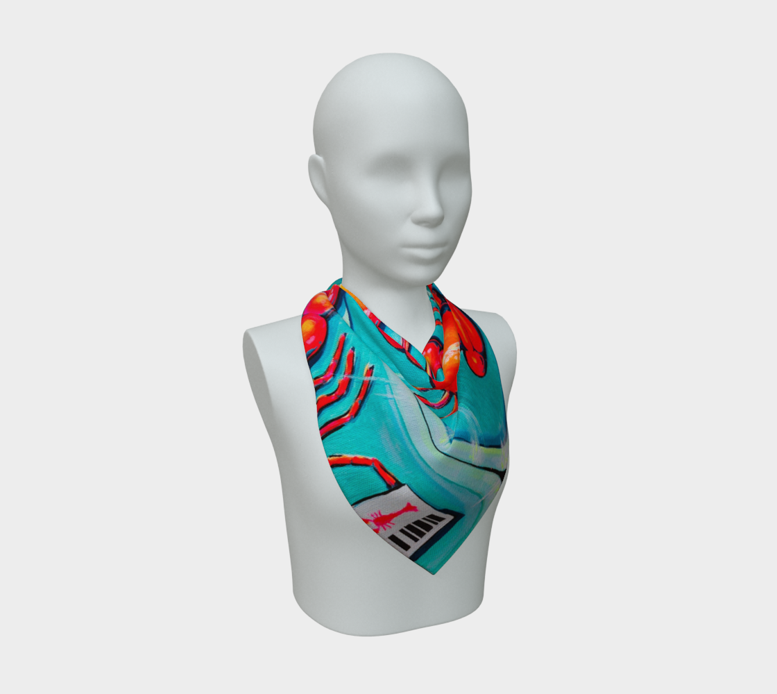 Neon Lobster Scarf