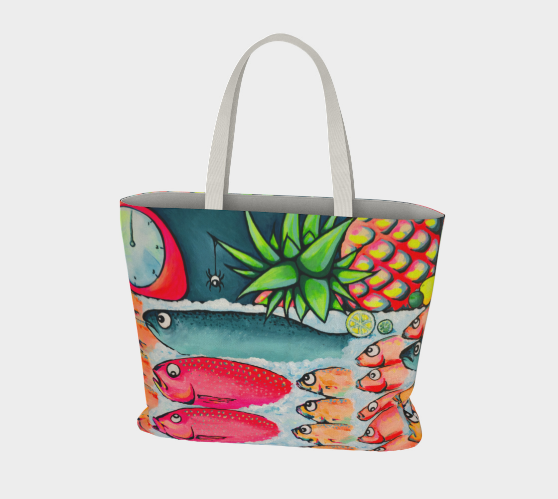 Neon Cabo Fish Market Tote