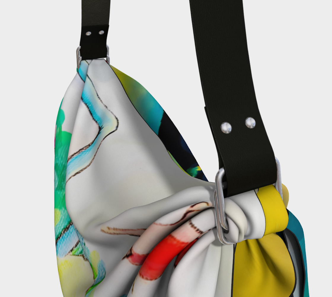 Neon Piña Colada Origami Tote