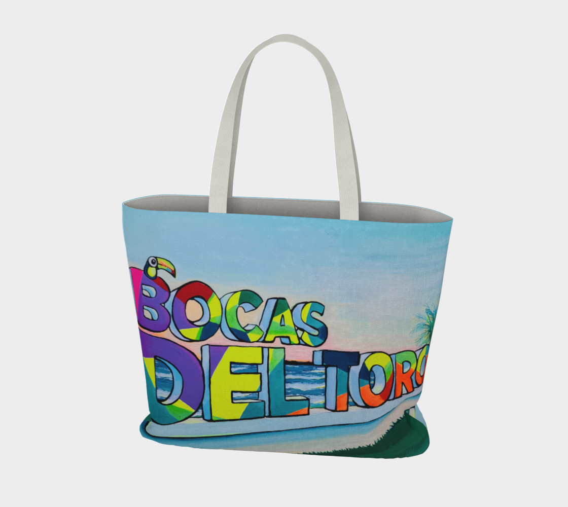 Bocas Del Toro Sign Market Tote