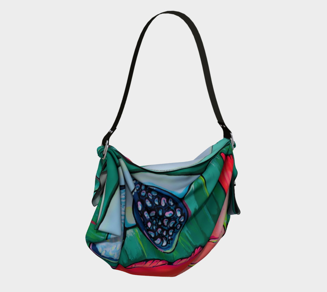 Neon Fried Fish Origami Tote