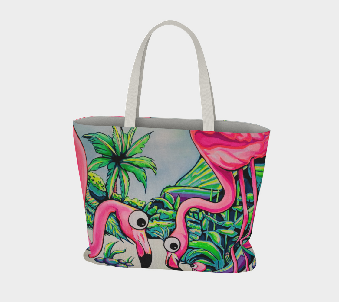 Cyclops Flamingo Family Market Tote