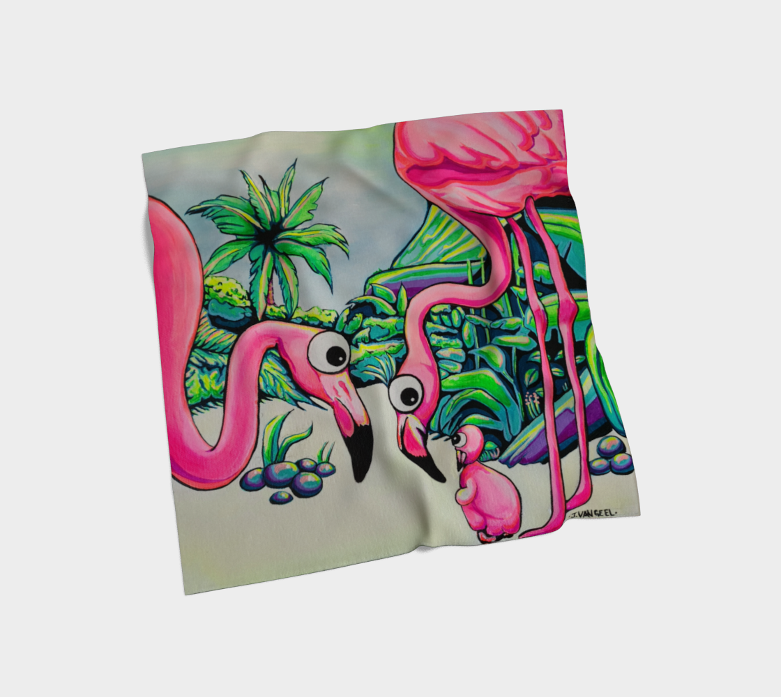 Cyclops Flamingo Family Scarf