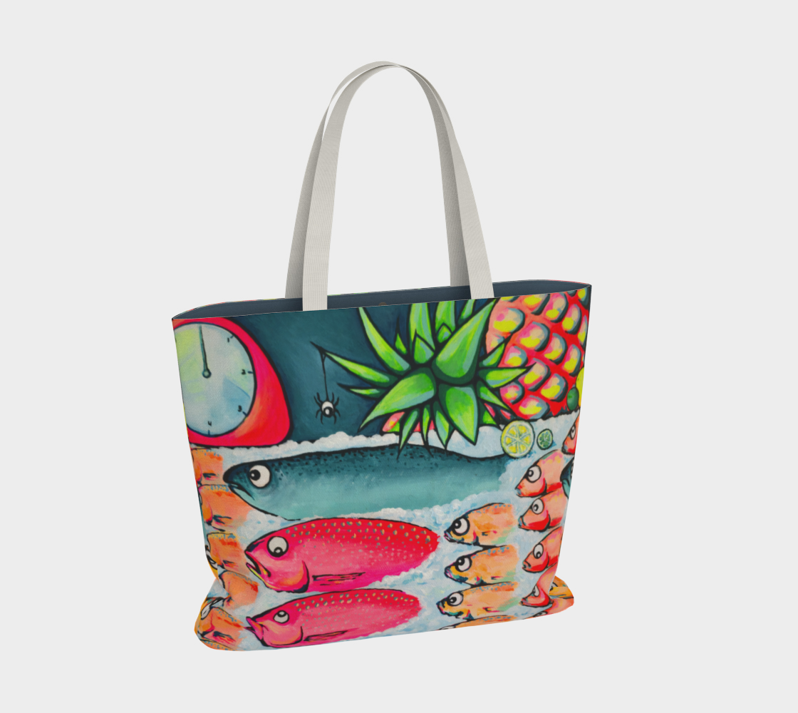 Neon Cabo Fish Market Tote