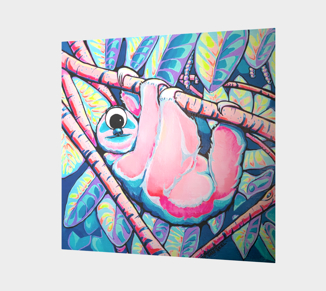Cyclops Sloth Aluminum Wall Art