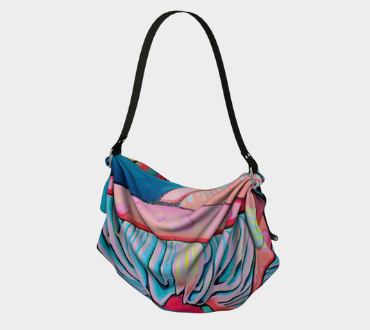 Trippy Mushrooms Origami Tote