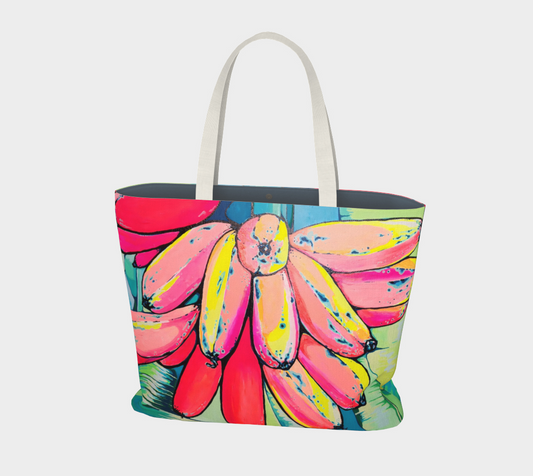 Neon Primitivo Bananas Market Tote