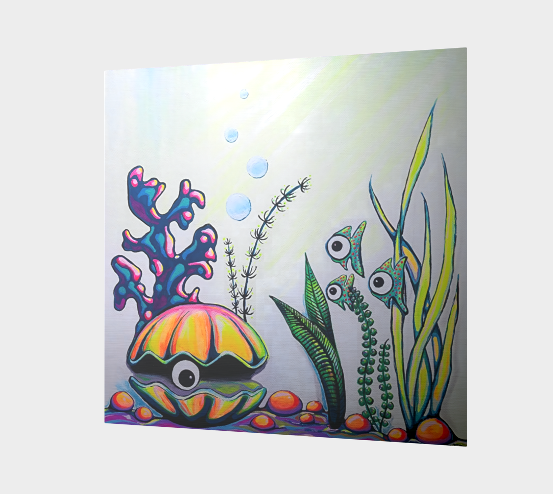 Cyclops Clam Aluminum Wall Art
