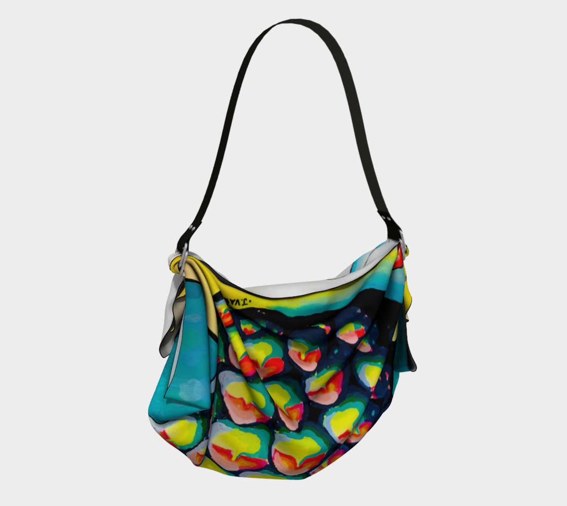 Neon Piña Colada Origami Tote