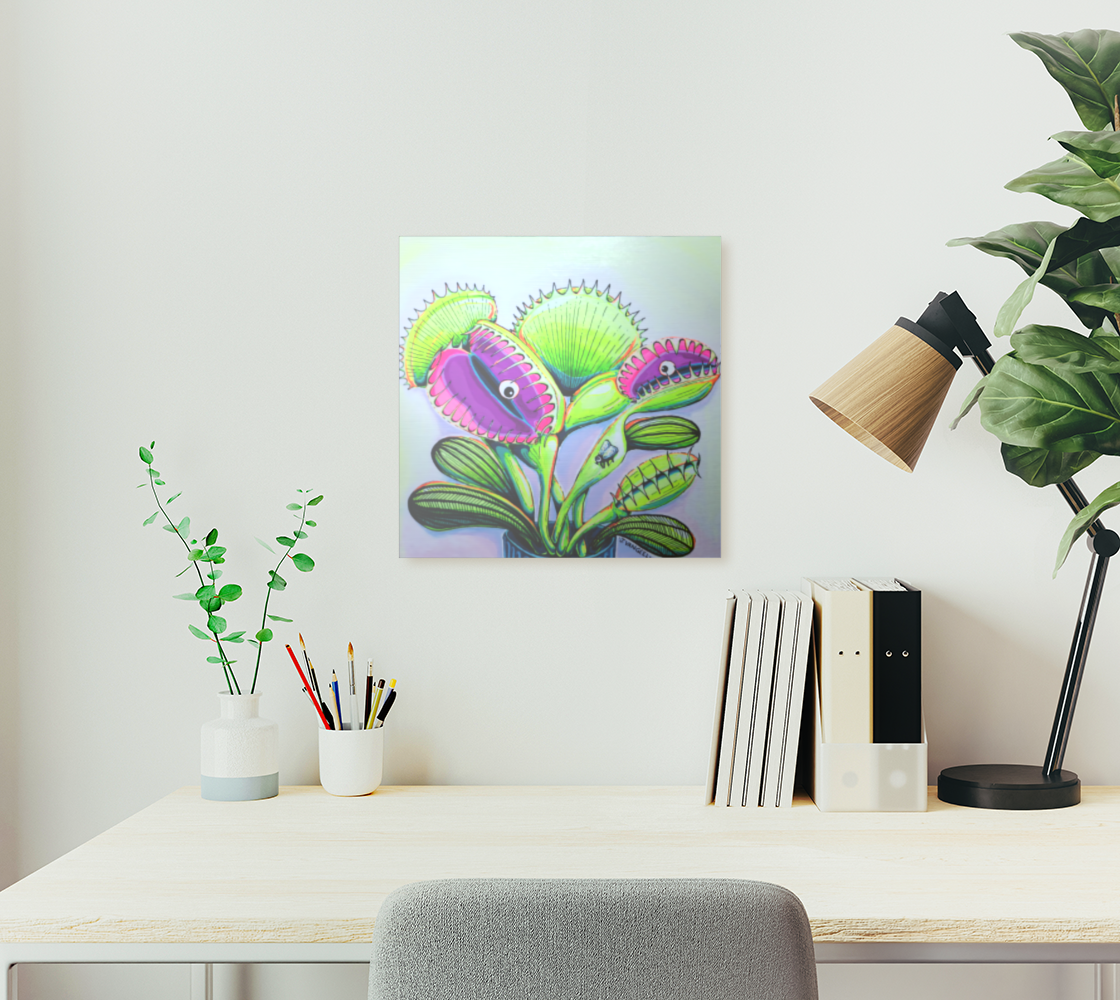 Cyclops Venus Fly Trap Aluminum Wall Art