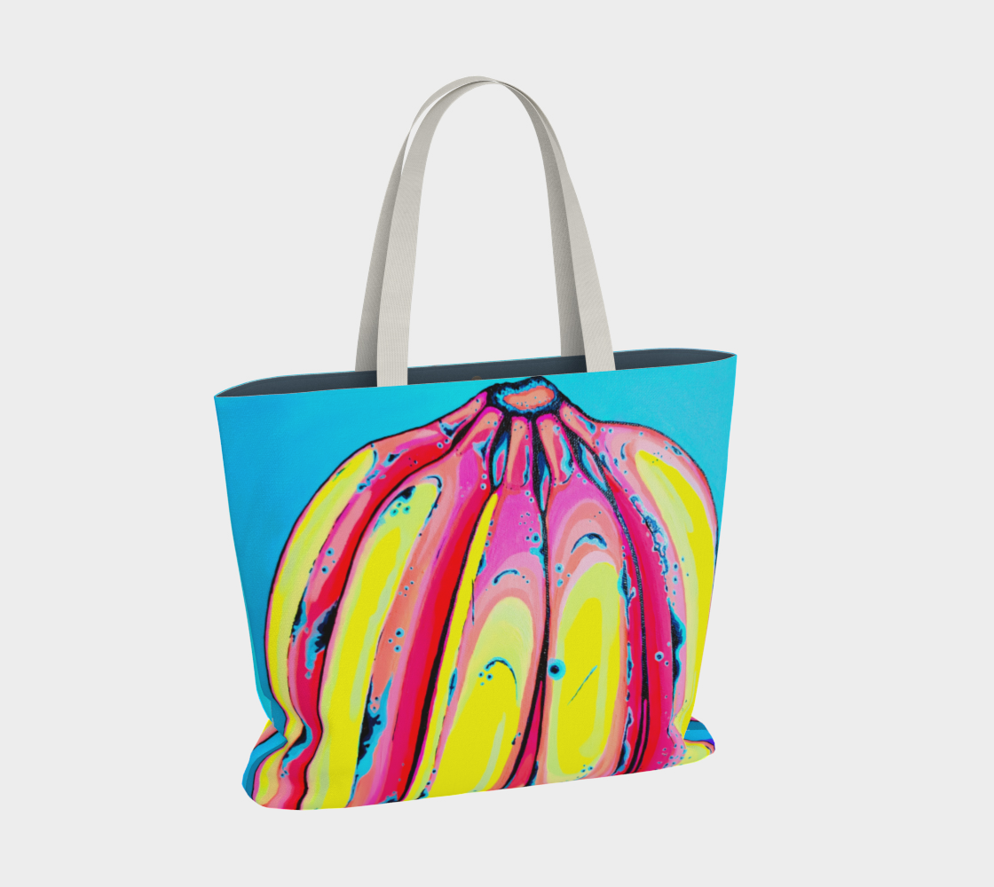 Neon Fat Bananas Market Tote