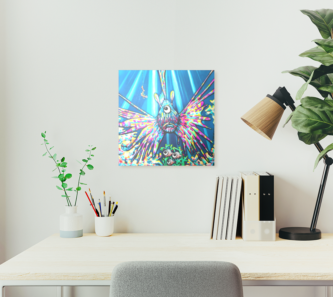 Cyclops Lionfish Aluminum Wall Art